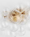 Talia Sconce Burnished Silver Leaf L