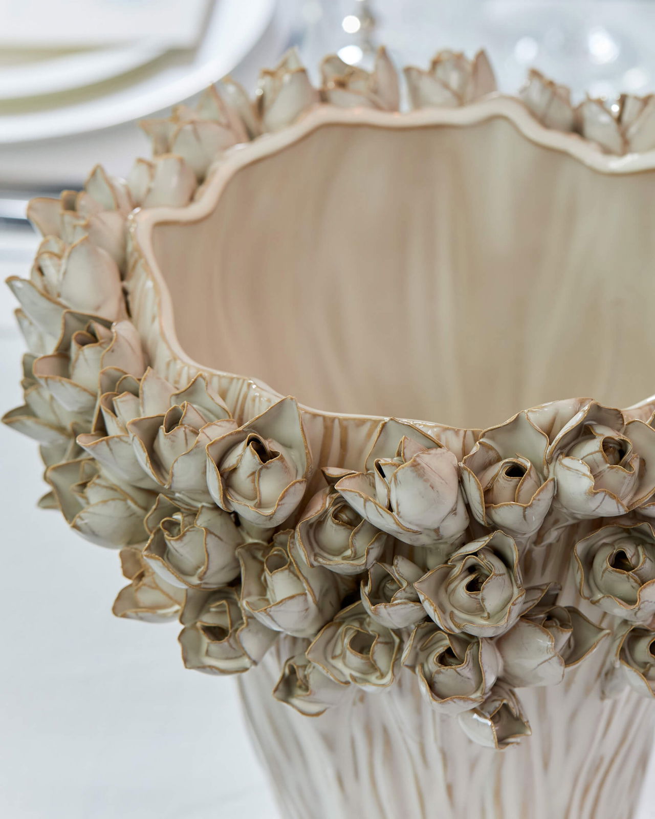 Gallipoli vas off-white