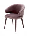 Cardinale dining chair velvet roche taupe