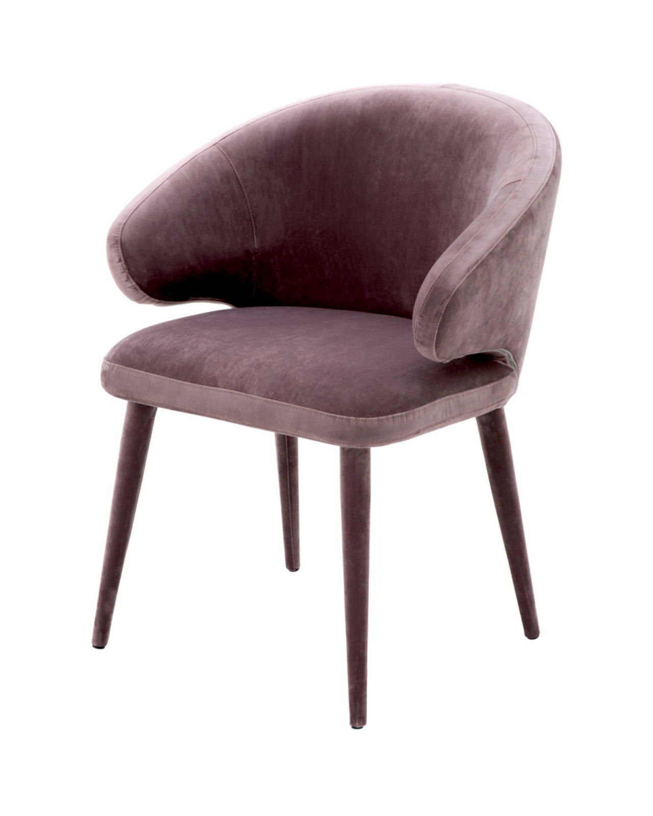 Cardinale Dining Chair Velvet Roche Taupe