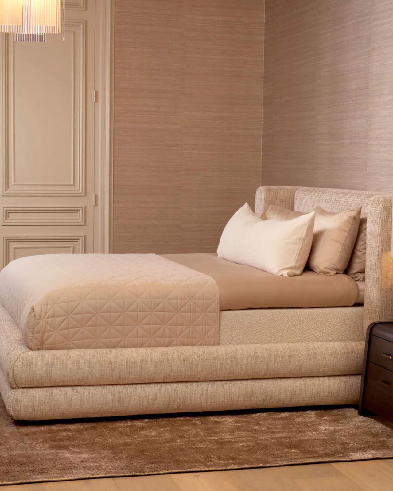 Francisco Bed Creststone Beige