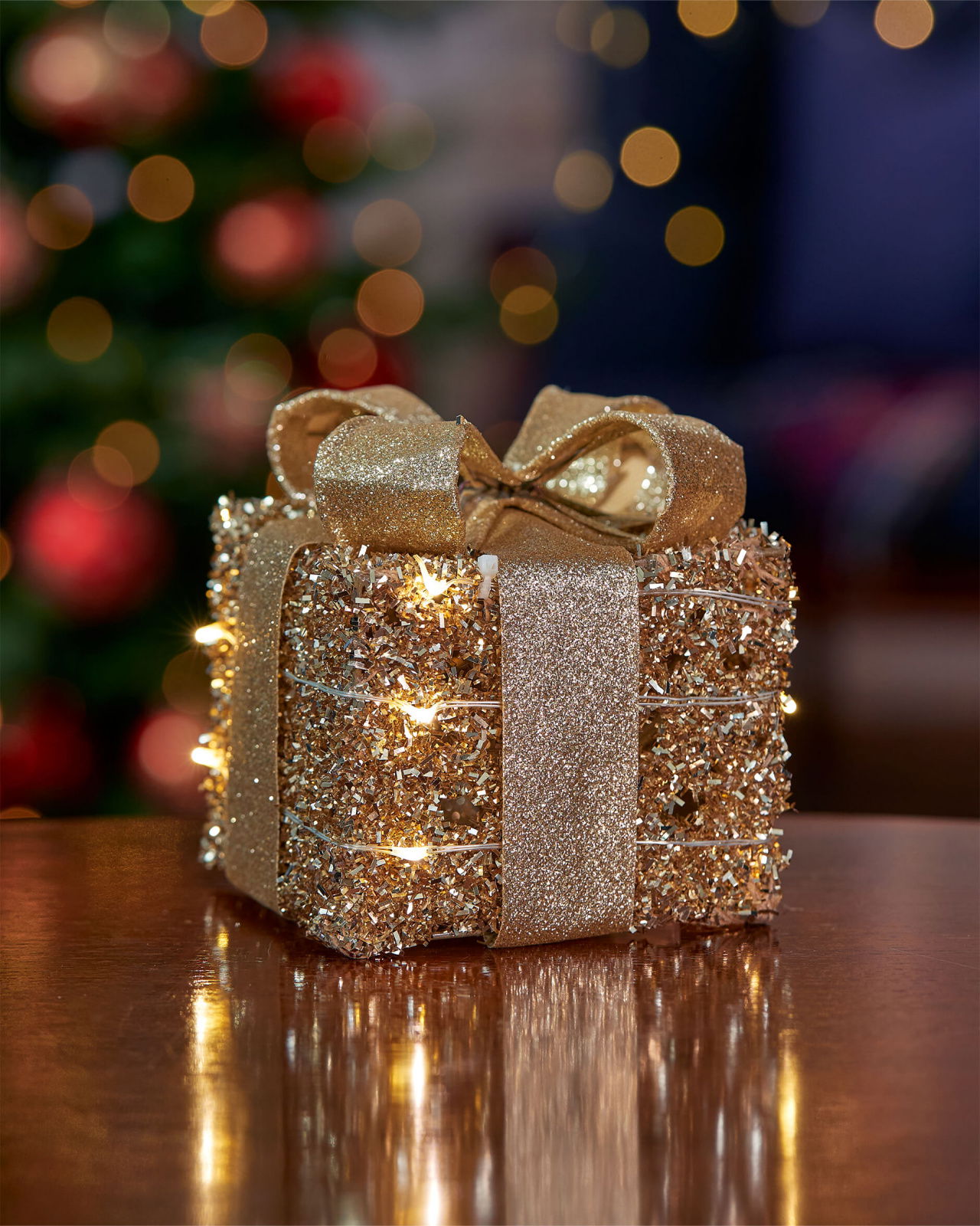 Ophelia paket LED juldekoration champagne