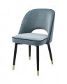 Cliff Dining Chairs Savona Blue Velvet Set of 2