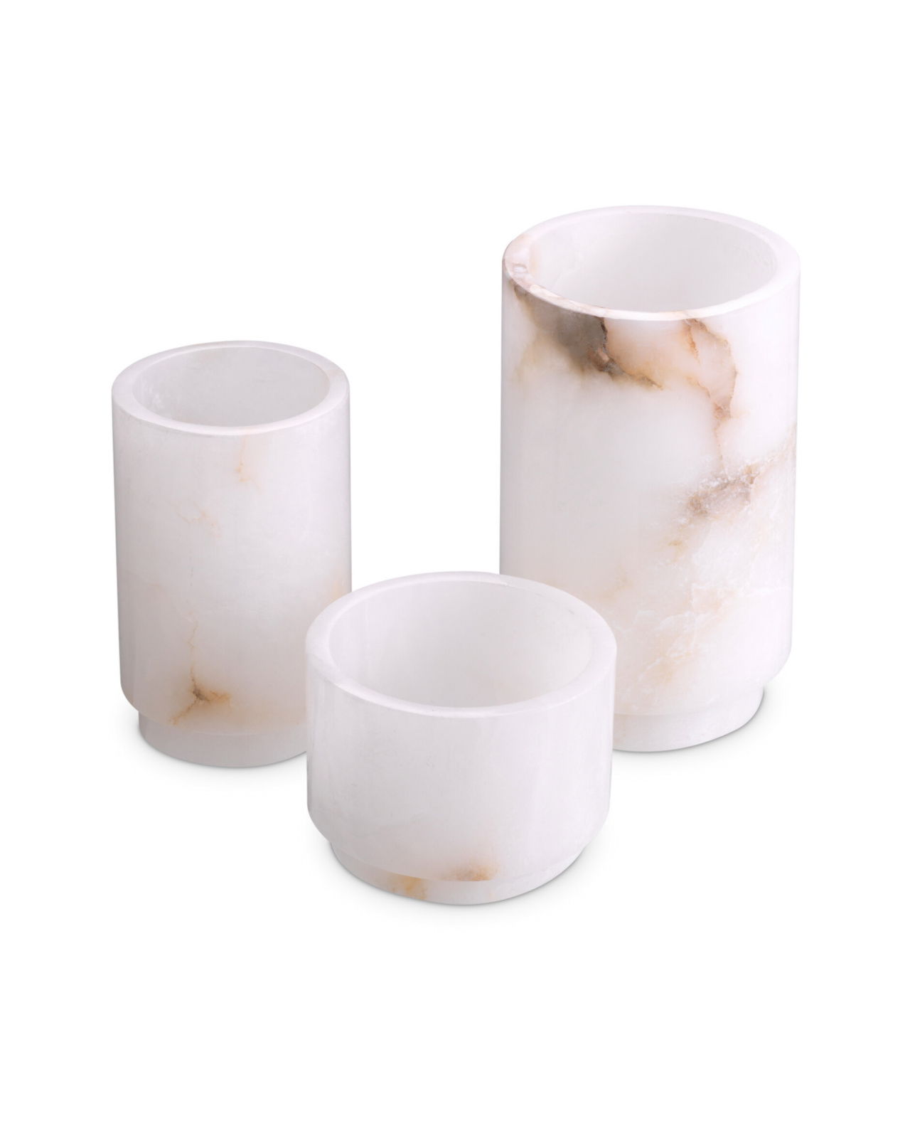 Leonidas ljushållare alabaster 3-set