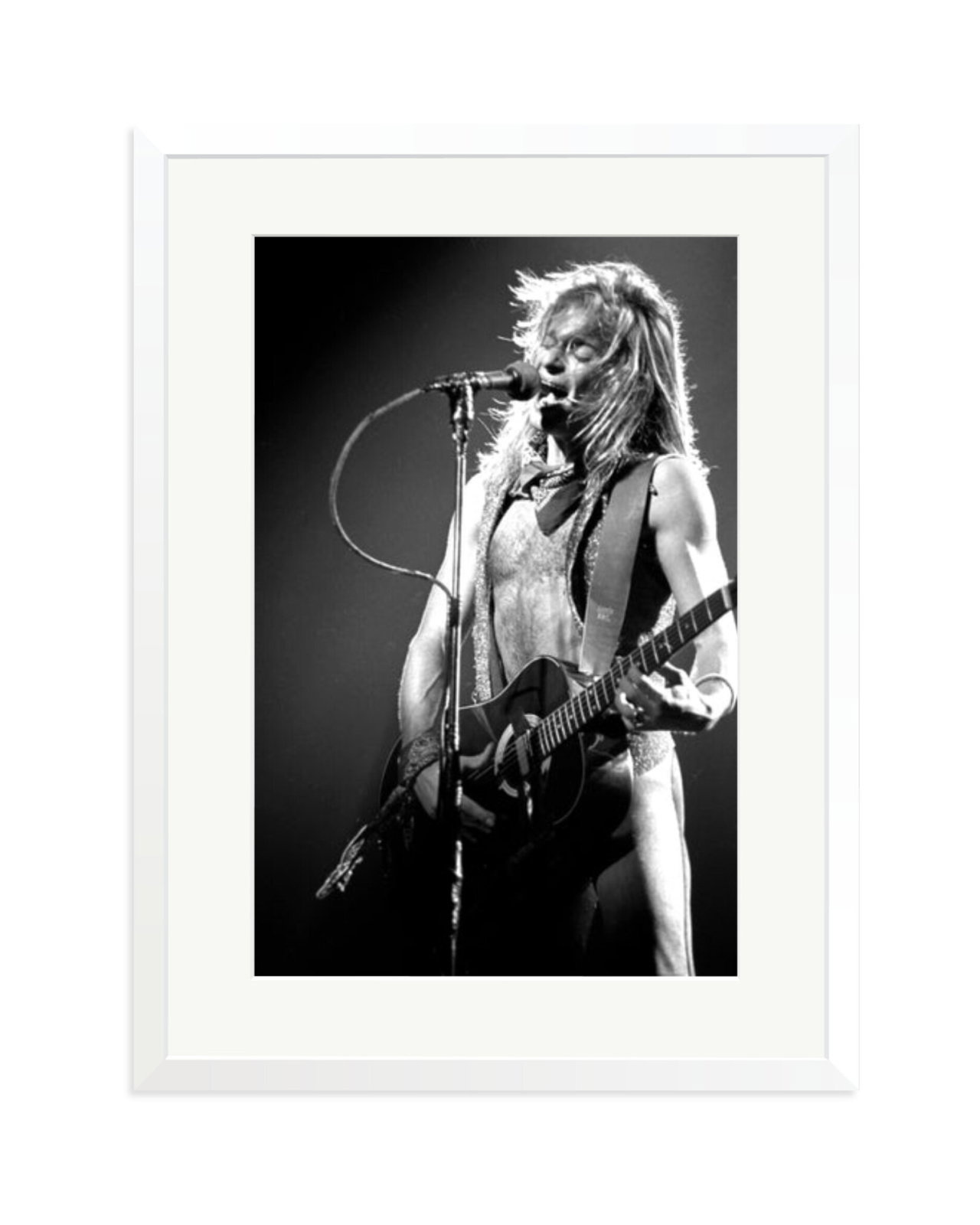David Lee Roth of Van Halen 1981 White / XL