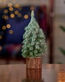 Frosty Spruce Christmas Decoration Green