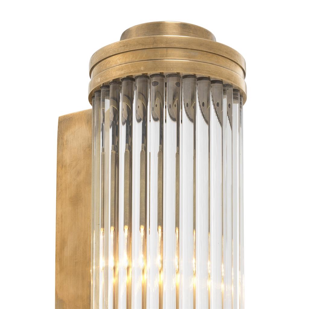 Gascogne vegglampe messing