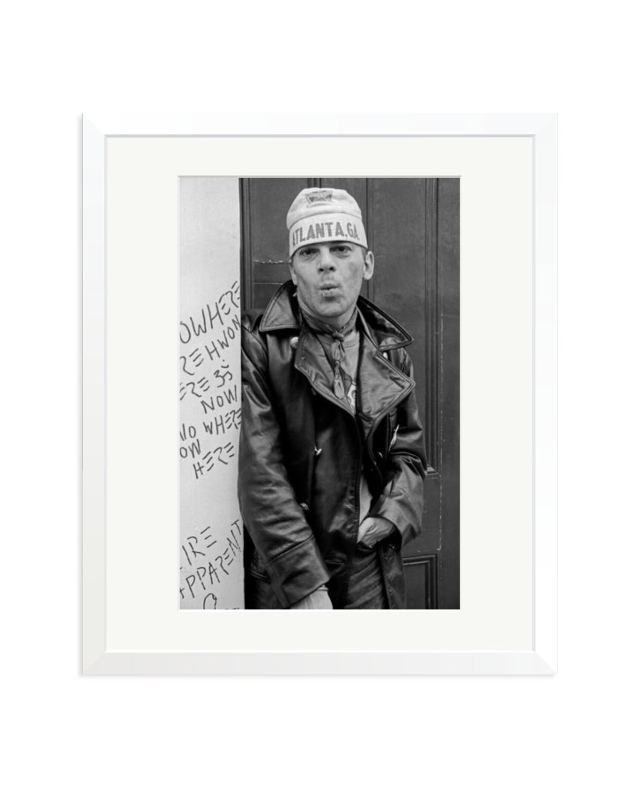 Ian Dury Outside Stiff Records 1978 London White / Large
