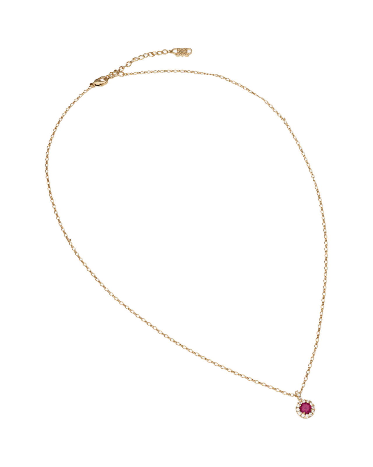 Laurie halskæde pink ruby