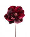 Magnolia Decorative Branch Burgundy