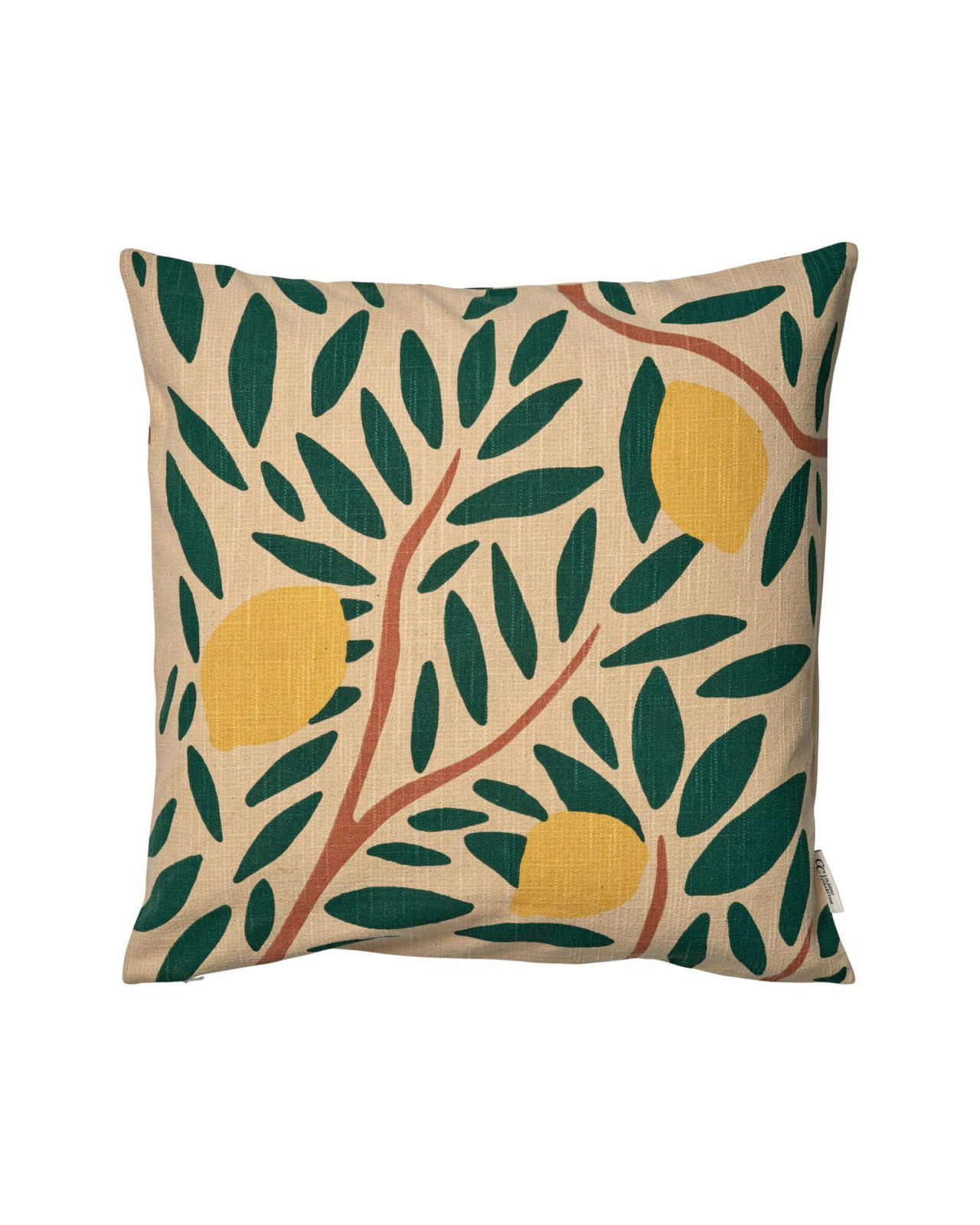 Sunny Citrus kuddfodral mörkgrön