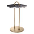 Zappa side table black marble