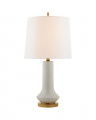 Luisa Large Table Lamp White Crackle
