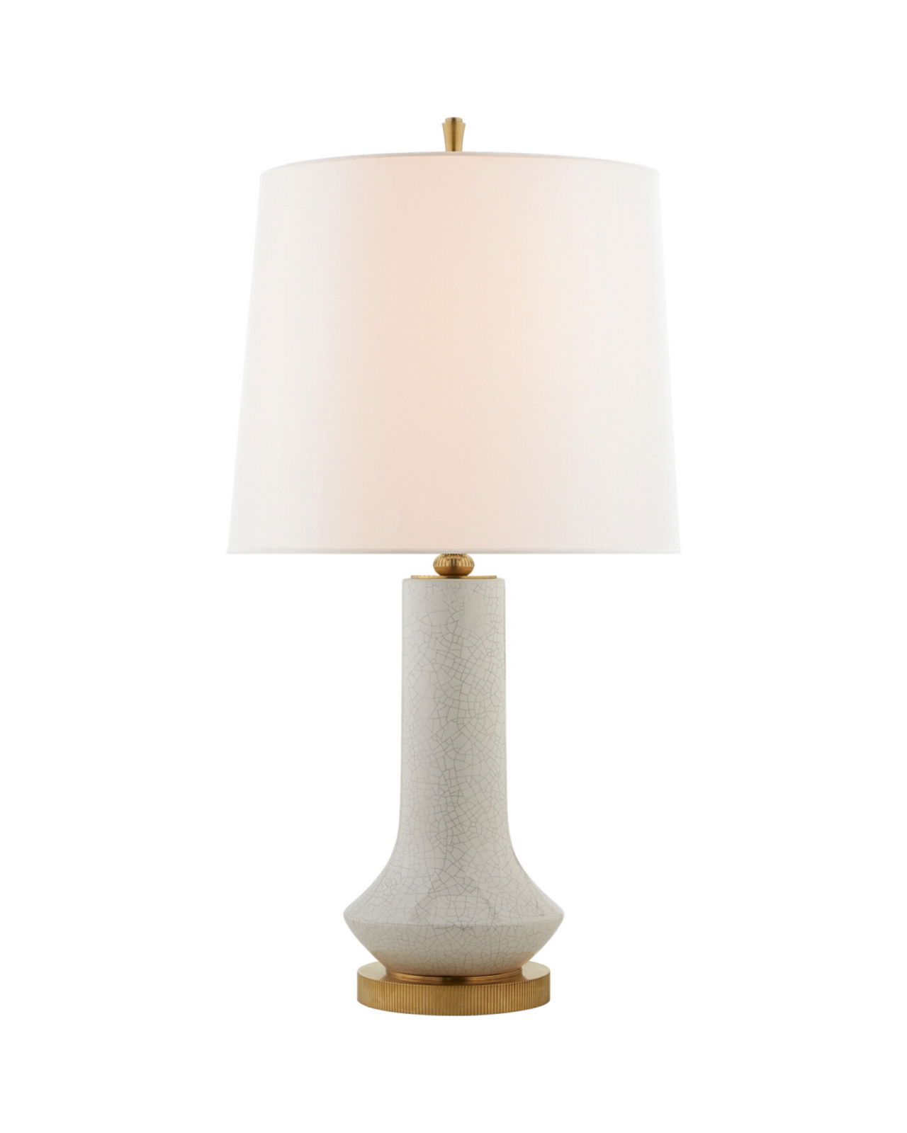 Luisa Large Table Lamp White Crackle