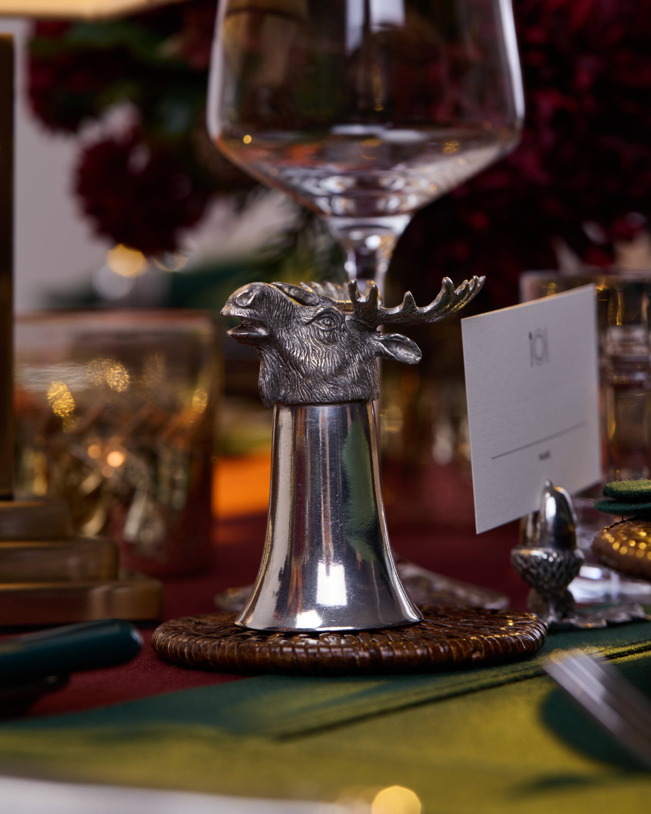 Stag Stirrup Cup Pewter