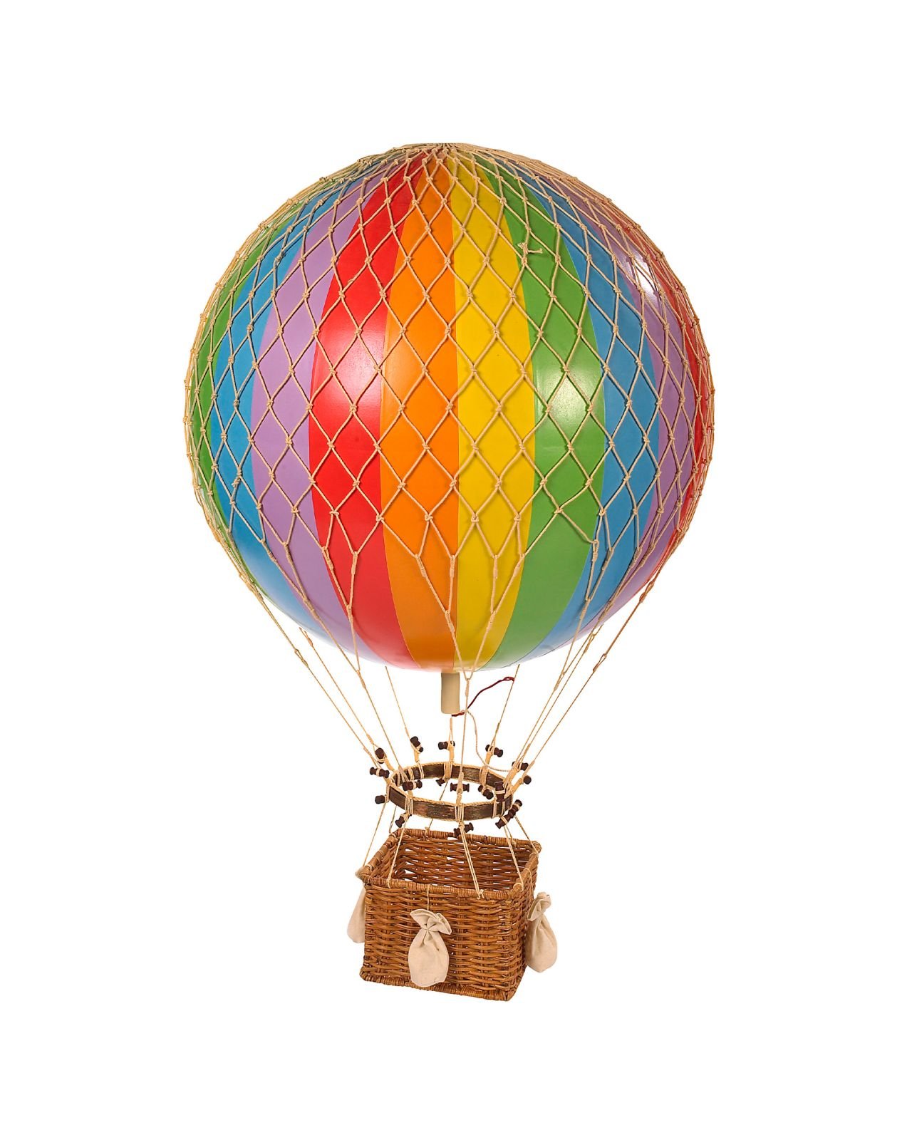 Jules Verne hot air balloon rainbow