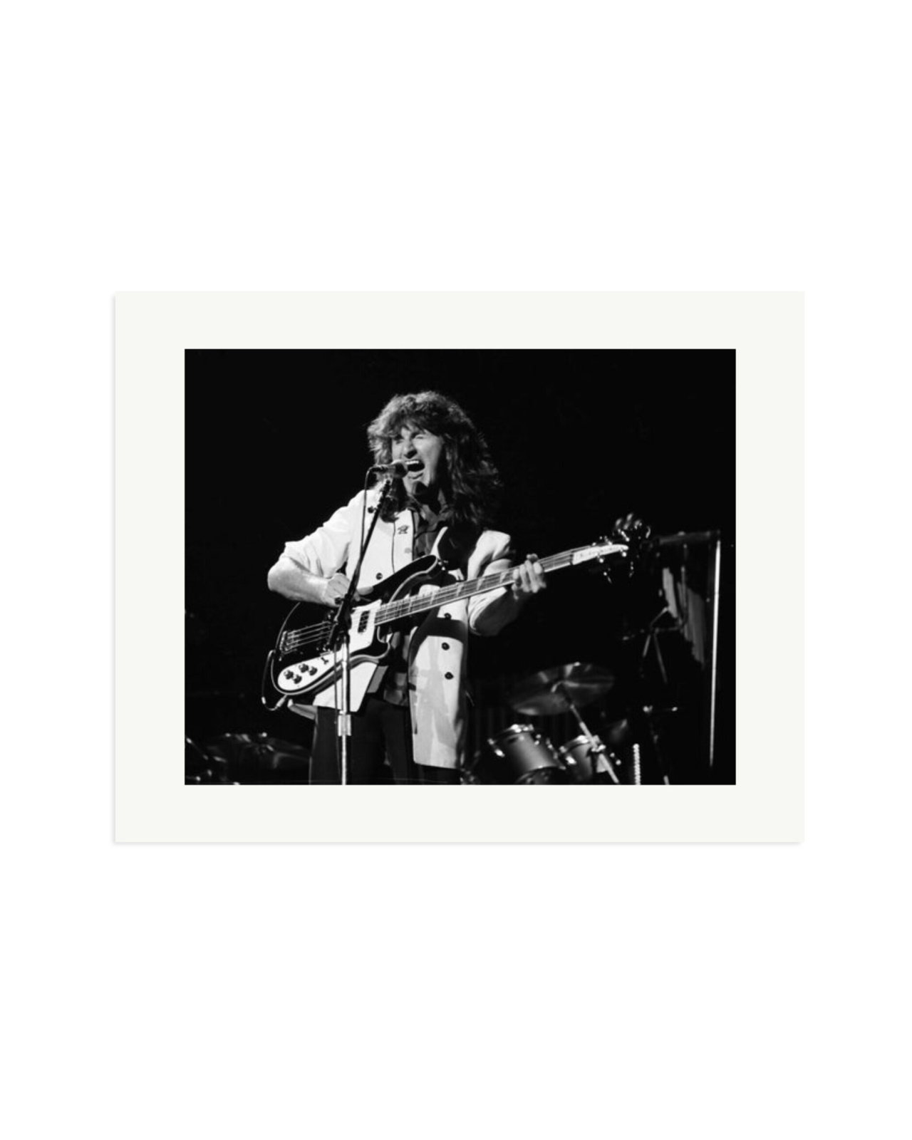 Geddy Lee of Rush 1982 Print Only / XL