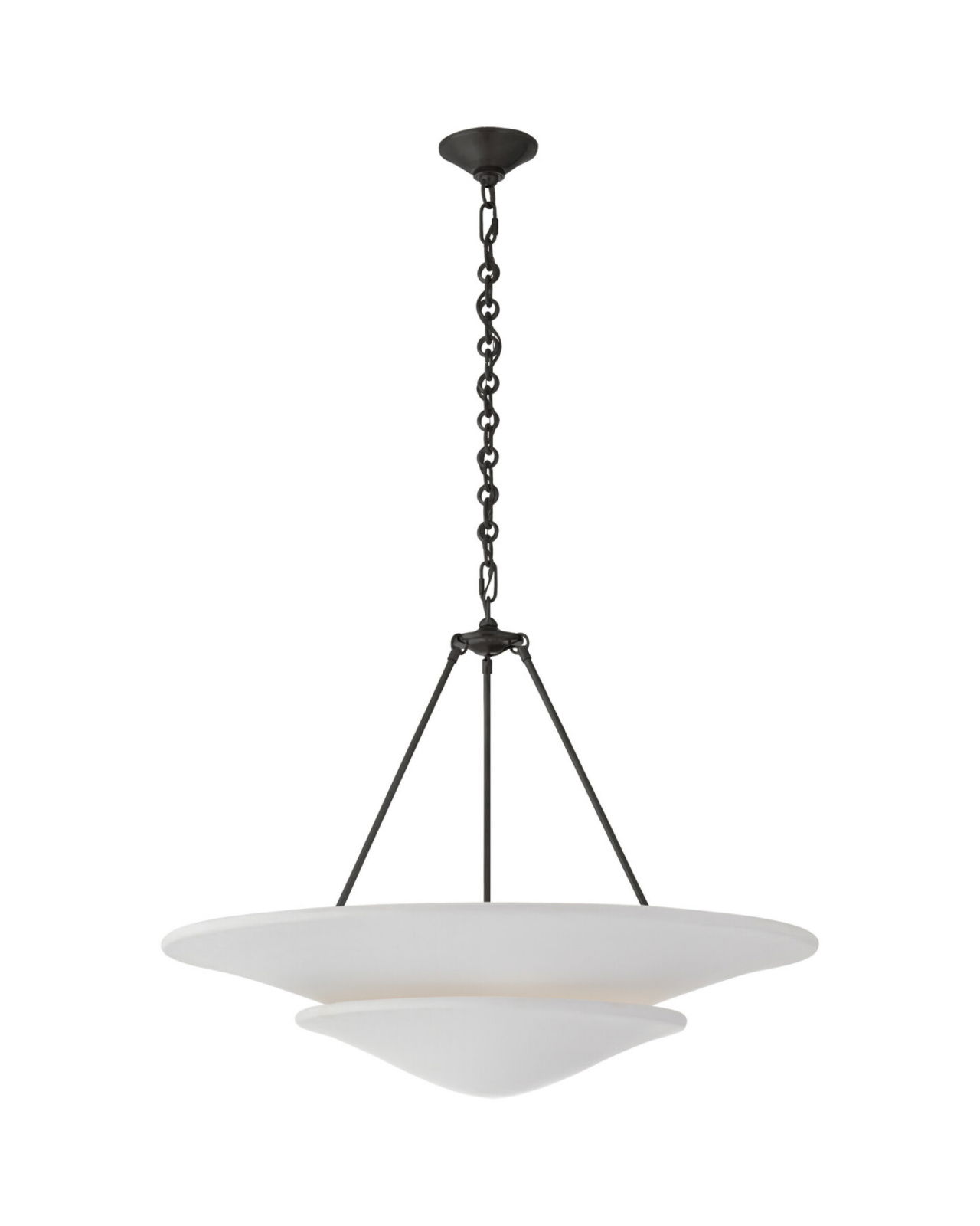 Mollino Tiered Chandelier Bronze L