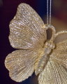 Scarlett Butterfly Christmas Ornament Champagne