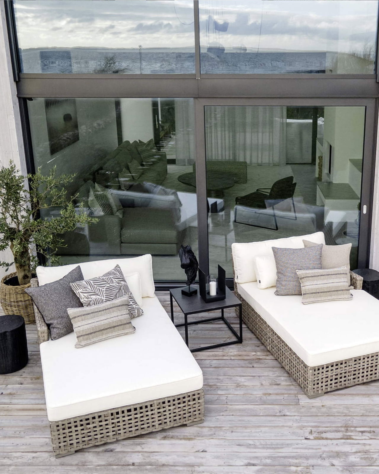 Nomad leaf kuddfodral linne