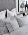 Riverhead pillowcase grey/white 2-pcs