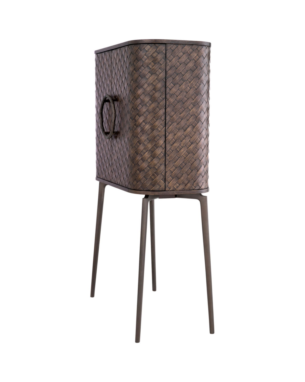 Nilsson vinskåp ekfanér brons