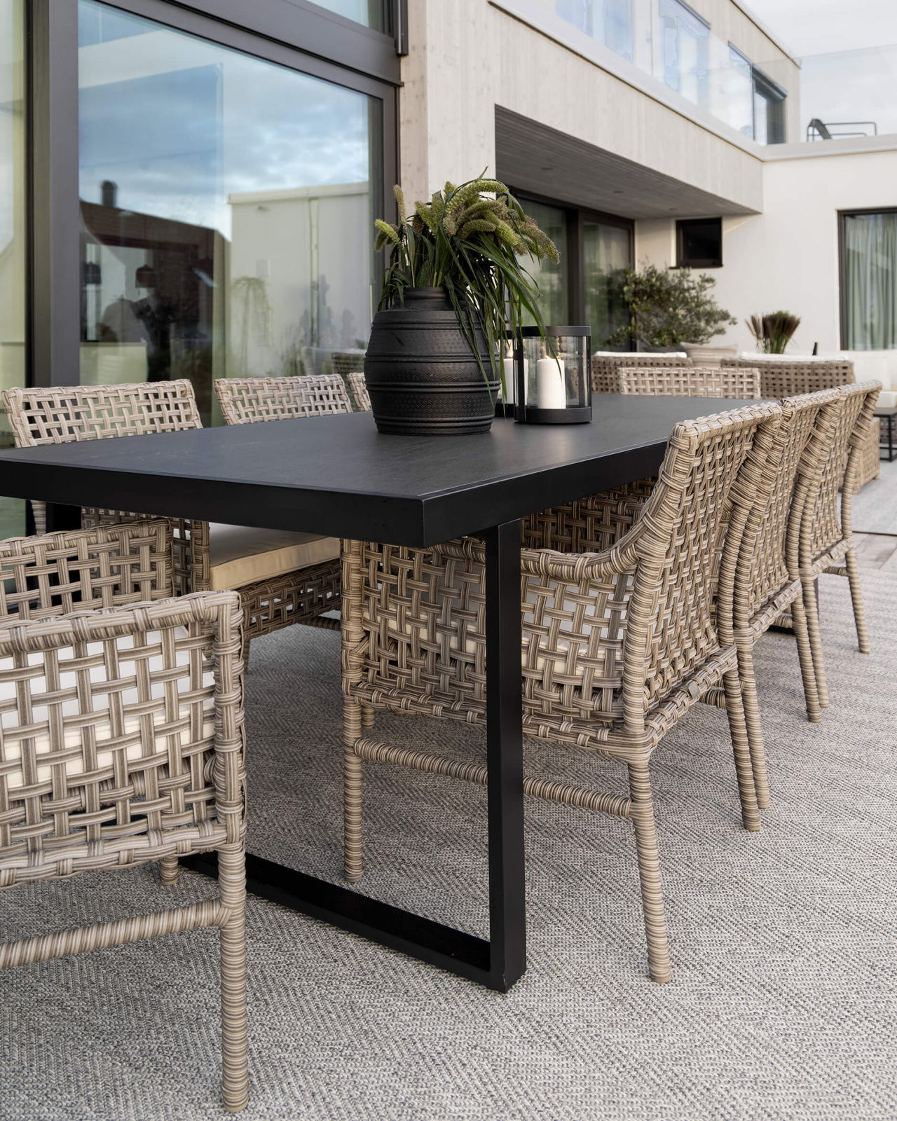 Santa Monica Dining Armchair Grey