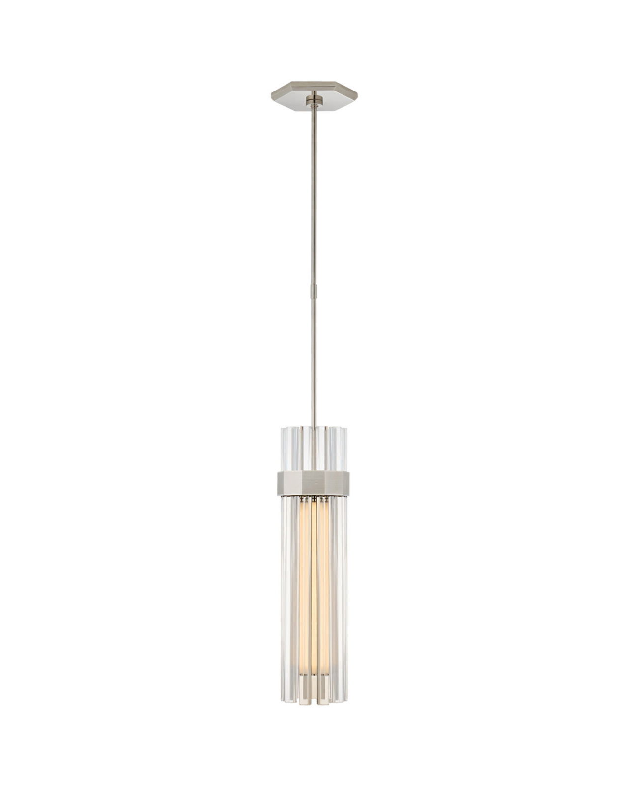 Fascio Pendant Polished Nickel Medium