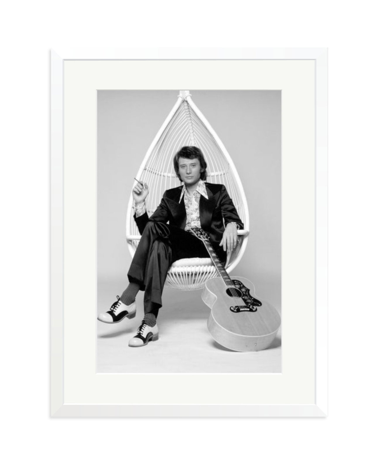 Johnny and his Guitar White / XL