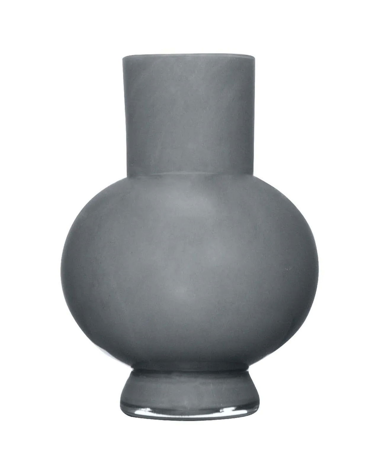 Franklin glazen vaas grijs