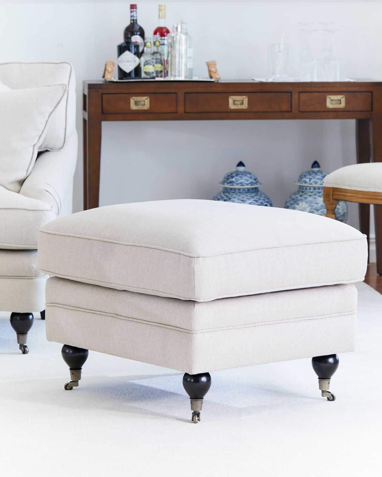 Newport Howard ottoman, sand