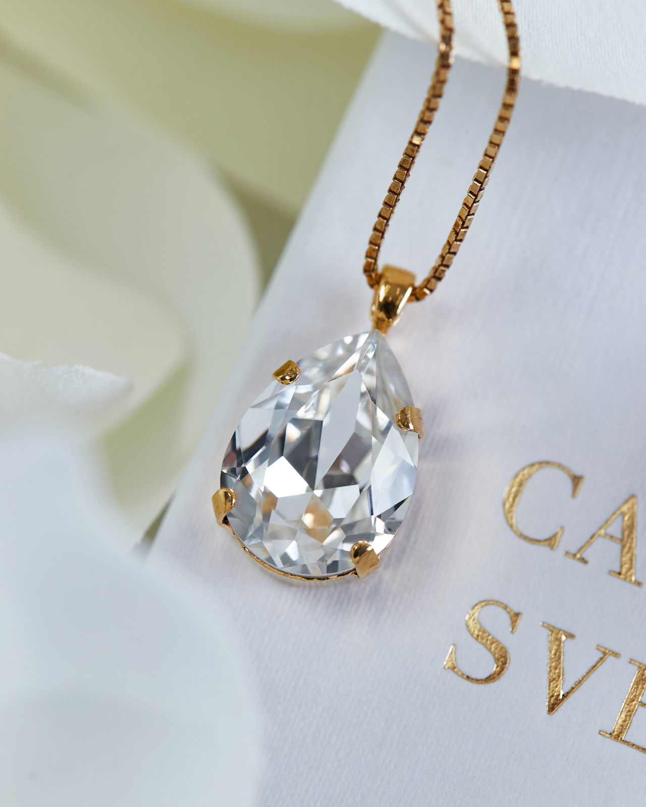 Mini Drop halsband crystal