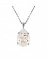 Mini Drop Necklace Crystal Rhodium