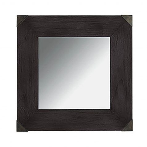 Vintage spegel svart kvadrat