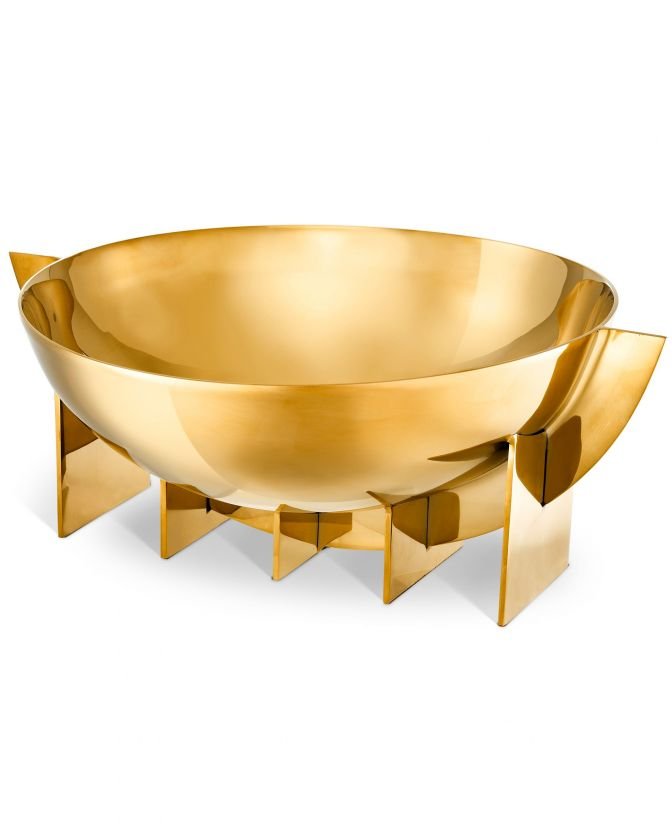 Bismarck serving bowl gold