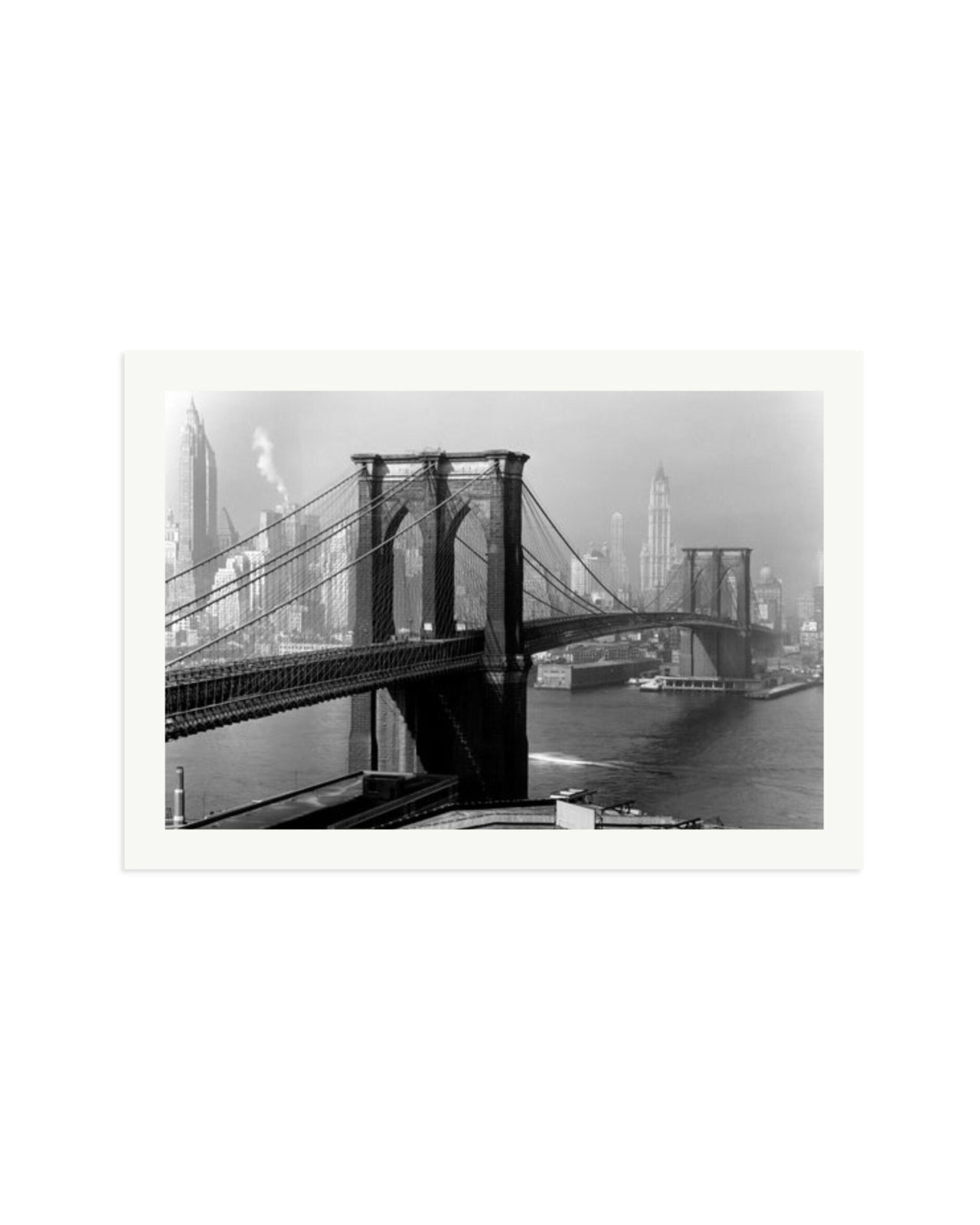 Brooklyn Bridge by Day Print Only / XXL