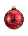 My First Christmas Bauble Red