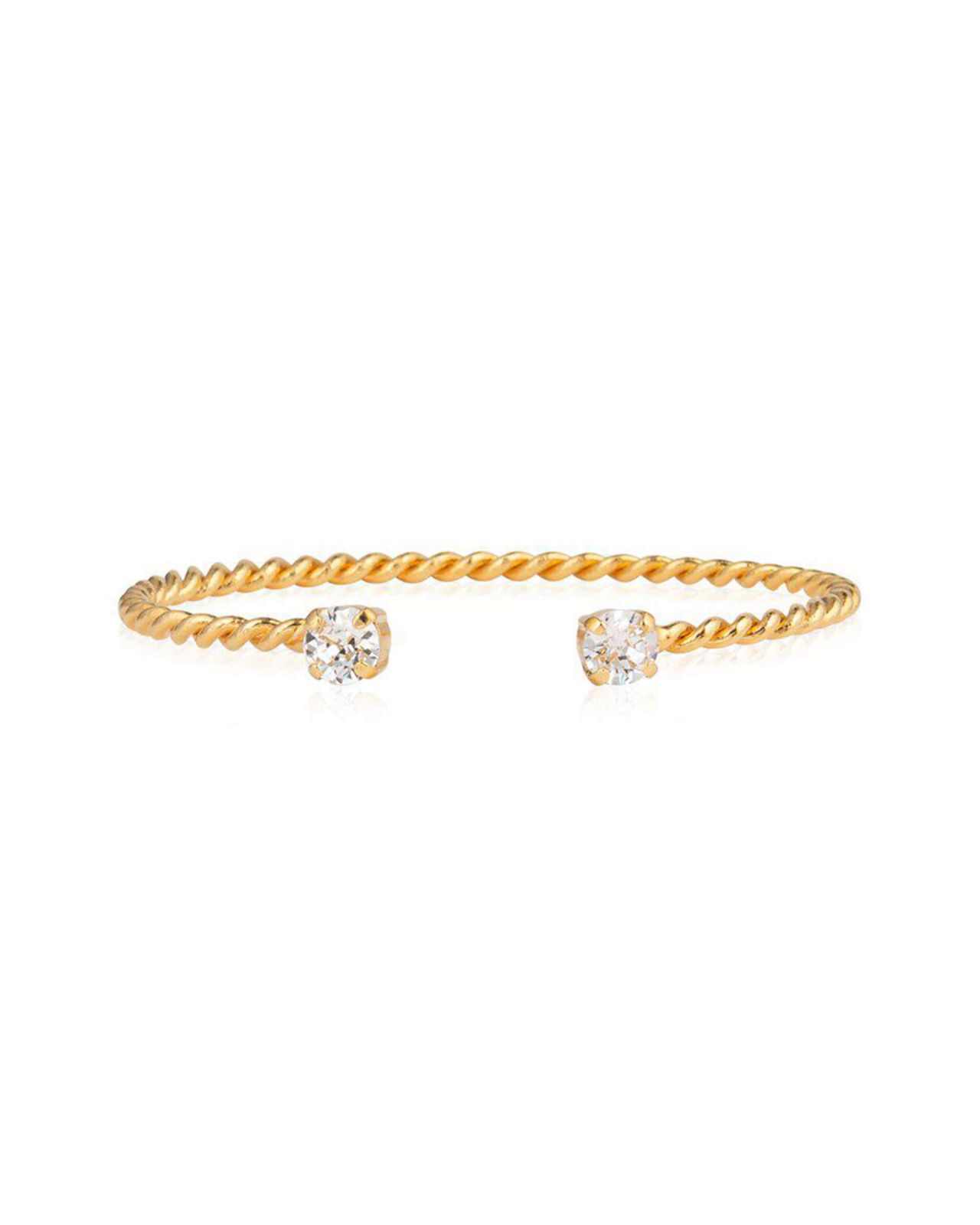 Mini Twisted armbånd crystal