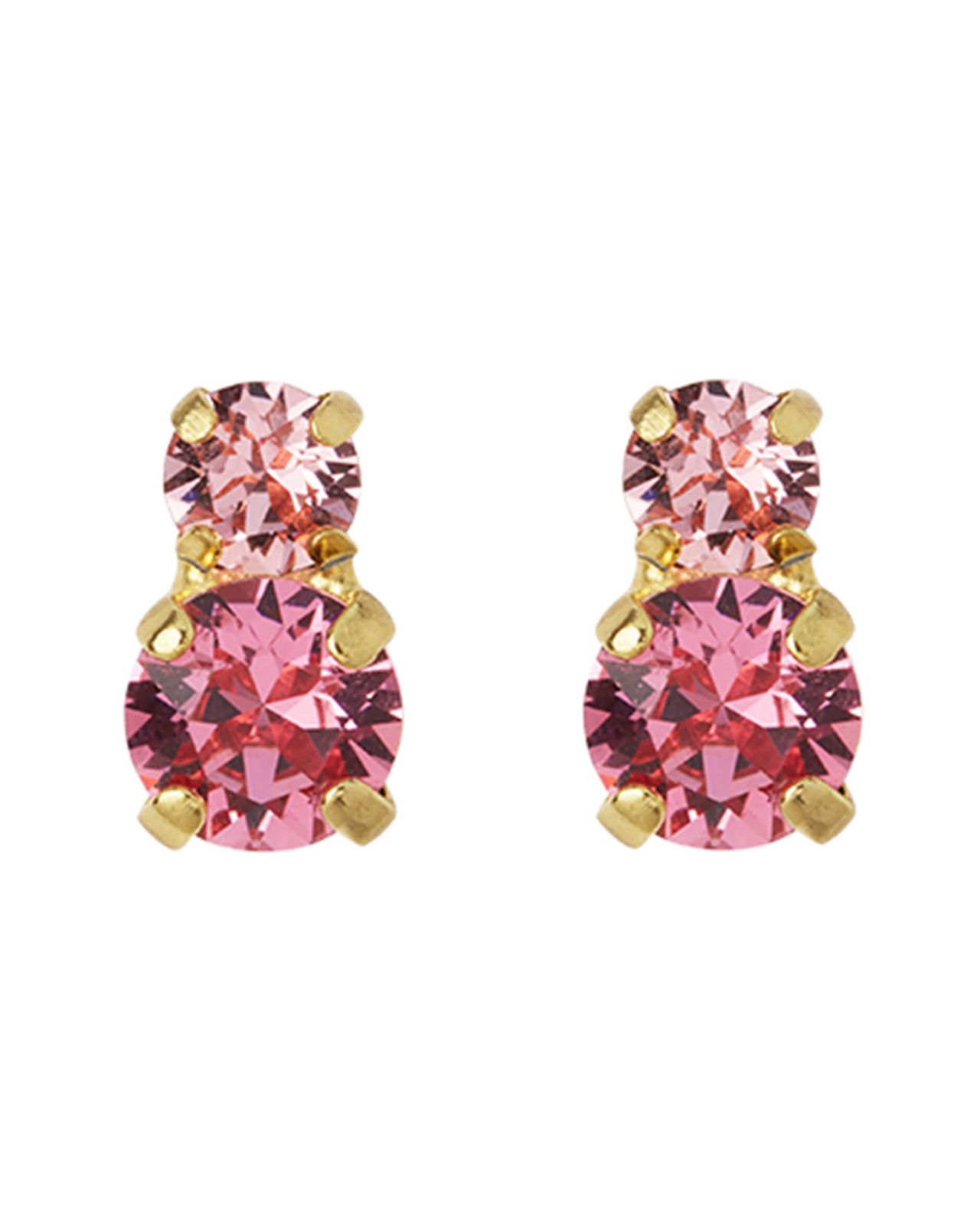 Leah Earrings Rose Combo