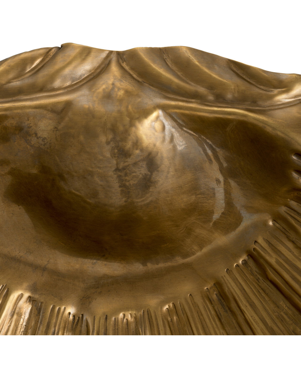 Seashell skål mässing