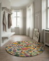 Heritage Garden round rug cream