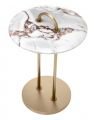 Zappa side table light marble