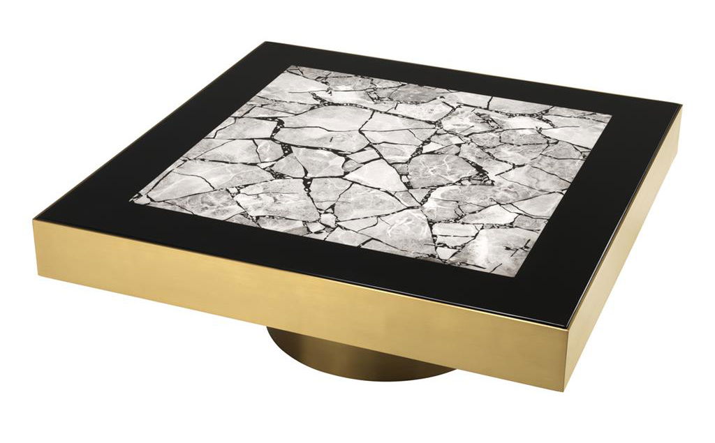 Tatler coffee table brass