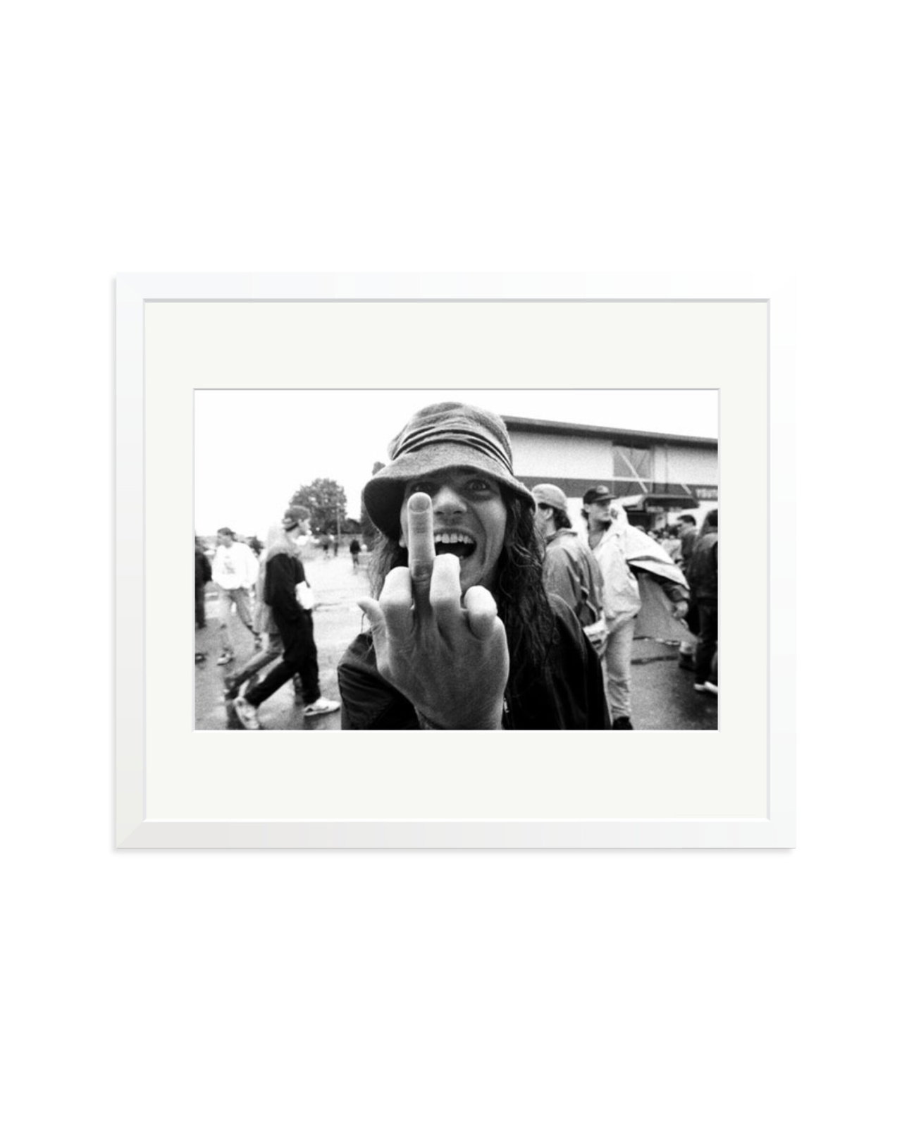 Eddie Vedder Flipping the Bird White / Large