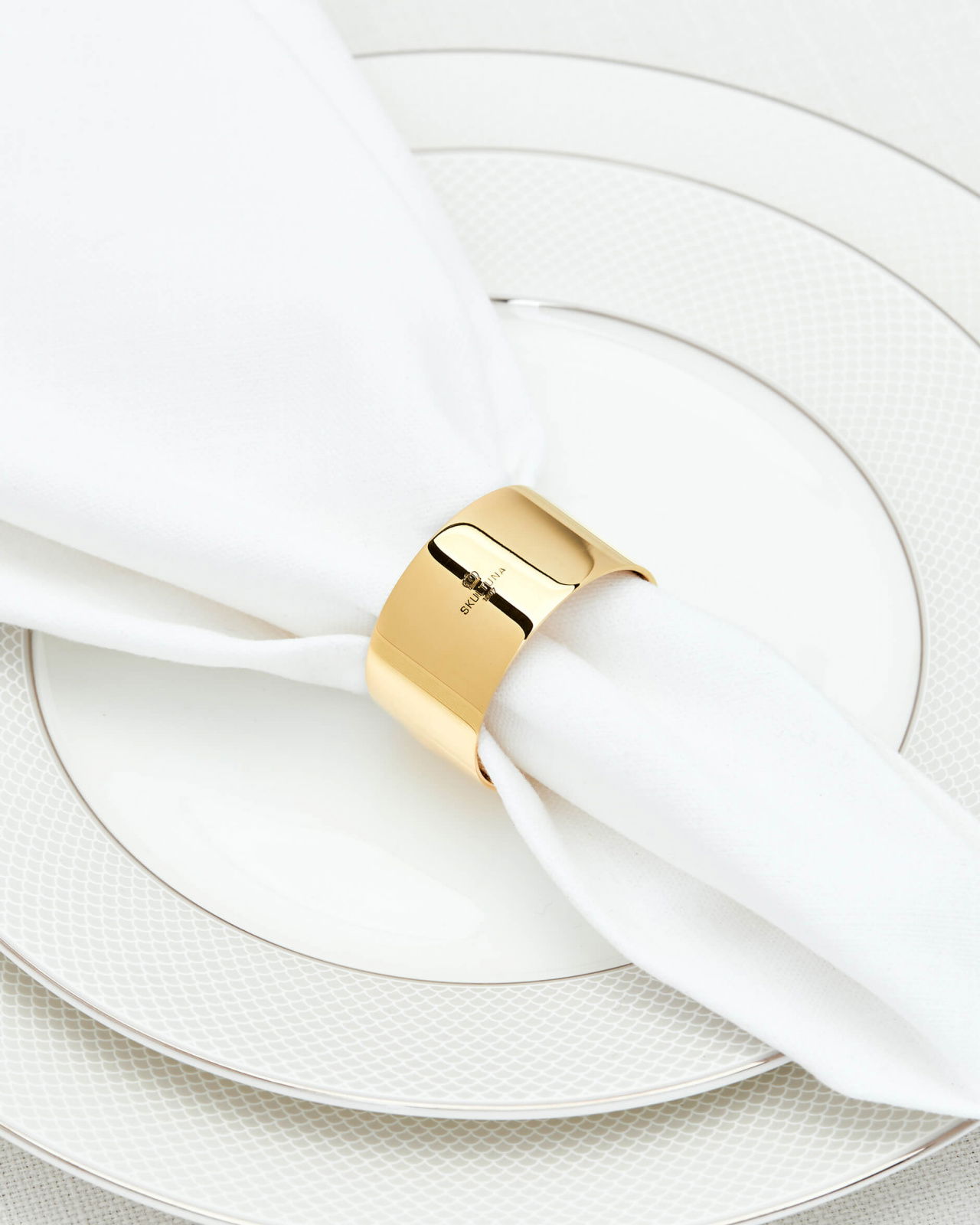 Servettring mässing 2-pack