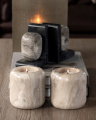 Hera beige candle holders, set of 2