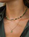 Petite Navette Necklace Peridot