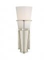 Robinson Single Sconce Polished Nickel/White Glass