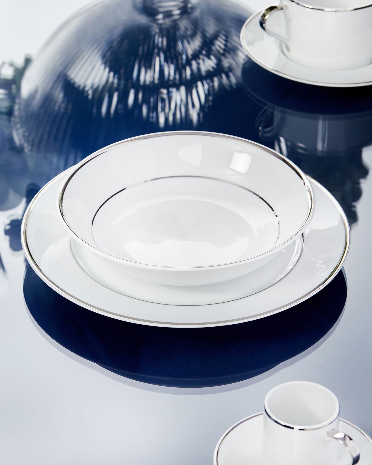 Ginger White tallrik vit