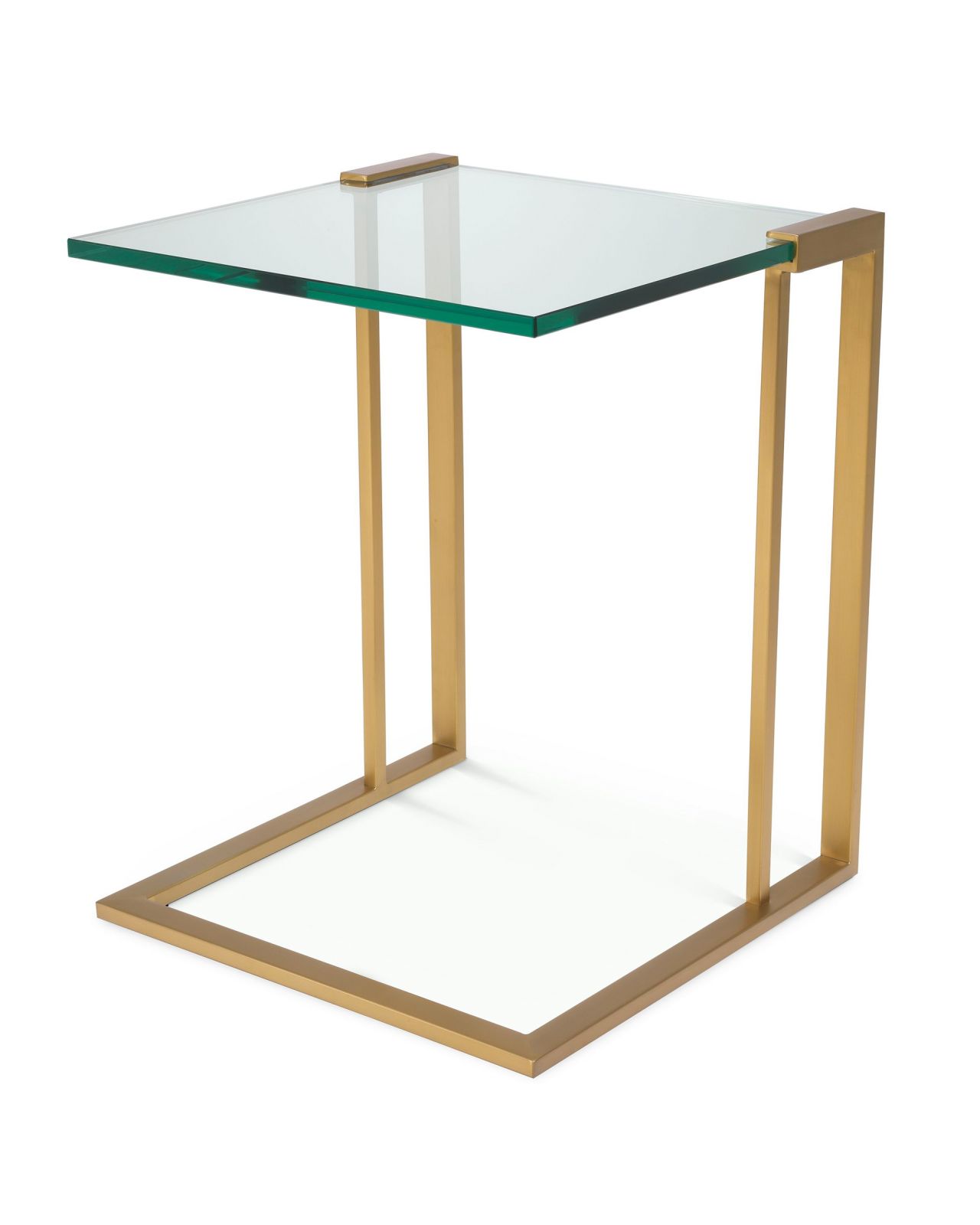 Perry side table brass